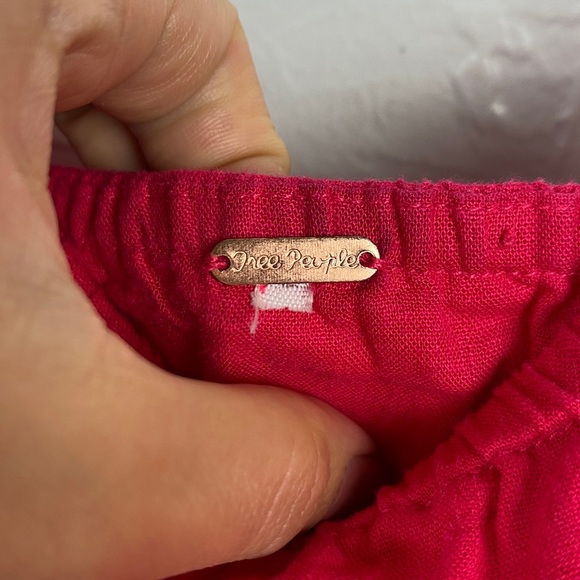 Free People romantic Santorini pink Linen blend Maxi Dress, fits like XS - Picture 10 of 12